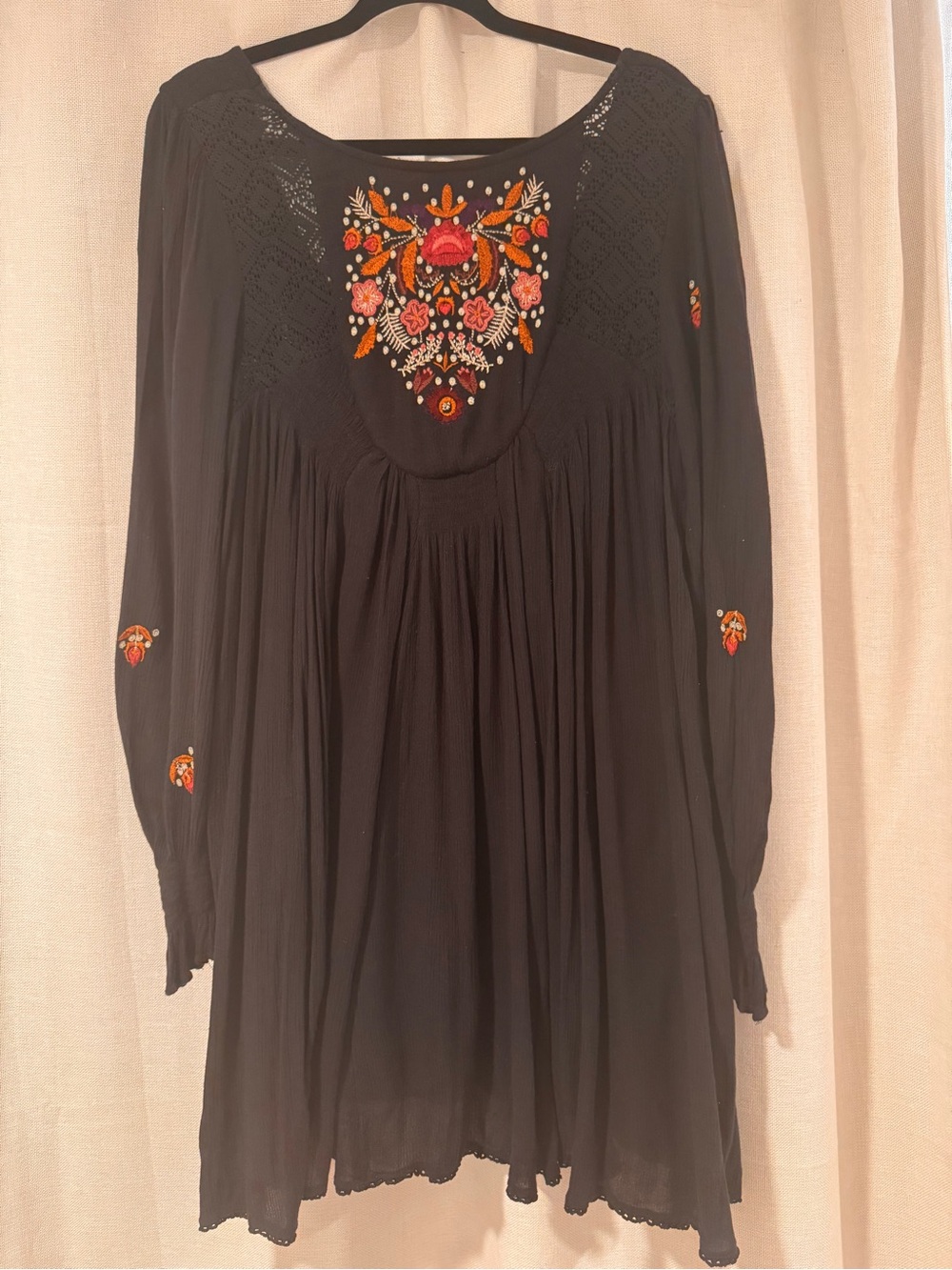 Free People Mohave Embroidered Mini Dress – Size M